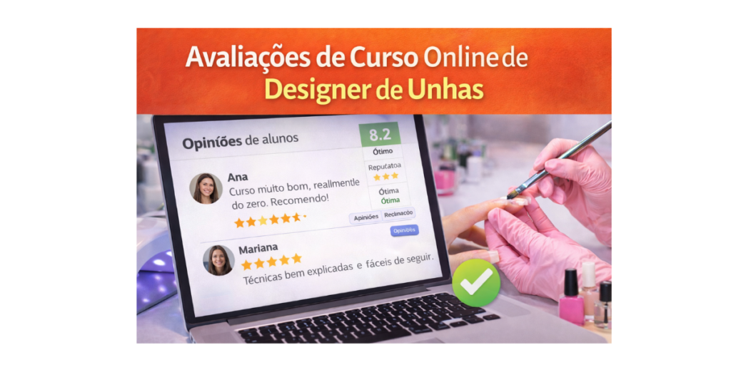 escola designer de unhas avaliações e reputação do curso online
