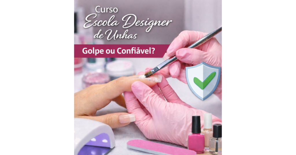 escola designer de unhas é confiável curso online
